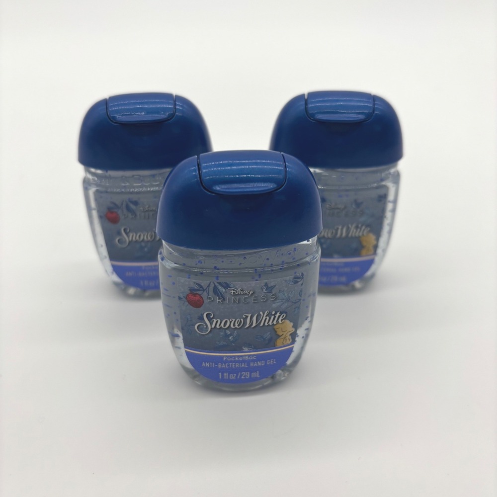 Bath Body Works Disney Snow White Hand Sanitizer 1oz Blue 3-Pack Lot